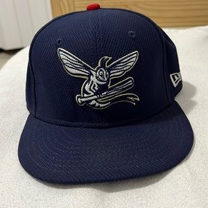 New Era 59Fifty Harrisburg Senators "Mayflies" MiLB BP Fitted Hat Sz 7